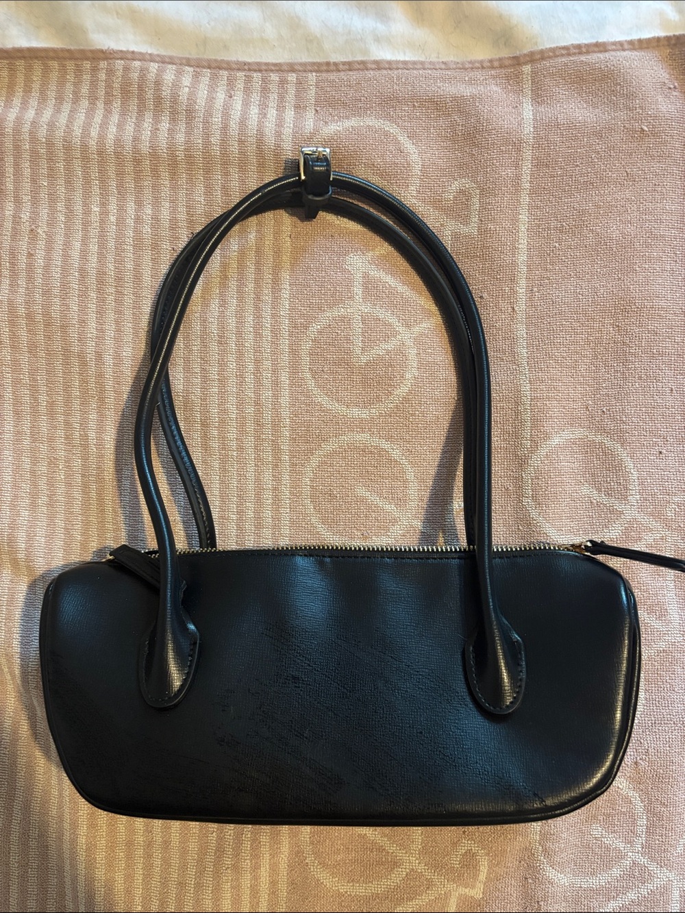 H&M Black Shoulder Bag with Double Straps